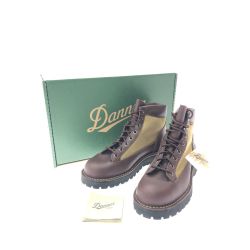 ▼▼ Danner ダナー メンズ ワークブーツ ゴアテックス フィールド レザー 25cm タグ付 D121003 ブラウン×ベージュ Sランク