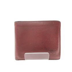 ▼▼ IL BISONTE イルビゾンテ メンズ 二つ折り財布 コンパクトウォレット レザー SBW007 セピア Bランク