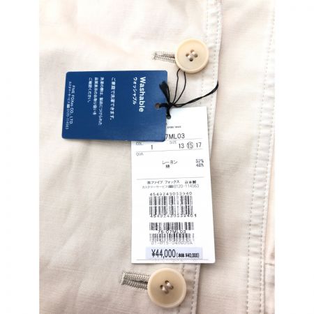  KIYOKO TAKASE レディース ジャケット ウォッシャブル ダブル 15号 日本製 ゆったりサイズ アイボリー