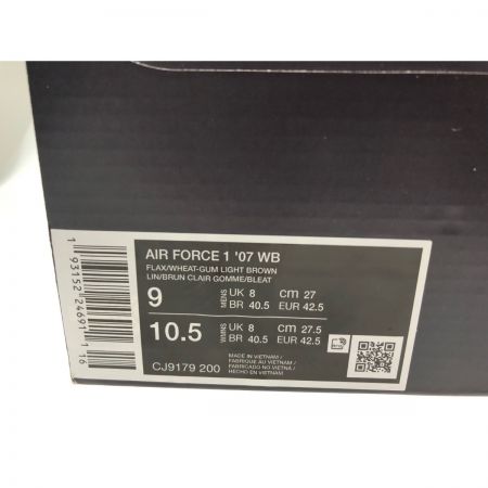  NIKE ナイキ メンズ スニーカー エアフォース1 ’07 WB 27cm CJ9179-200 ブラウン