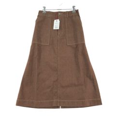 ▼▼ CS CORPORATION デニムスカート size2 Clip.tab 3234S-001 ライトブラウン Aランク