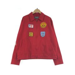  Hysteric Glamour ヒステリックグラマー カスタムパッチJKT SIZE L 02233AB11 レッド Bランク