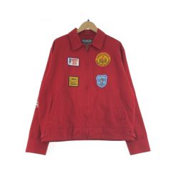 ▼▼ Hysteric Glamour ヒステリックグラマー カスタムパッチJKT SIZE L 02233AB11 レッド Bランク