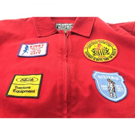  Hysteric Glamour ヒステリックグラマー カスタムパッチJKT SIZE L 02233AB11 レッド