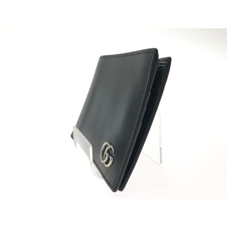  GUCCI グッチ メンズ 二つ折り財布 GGマーモント レザー 428725 ブラック