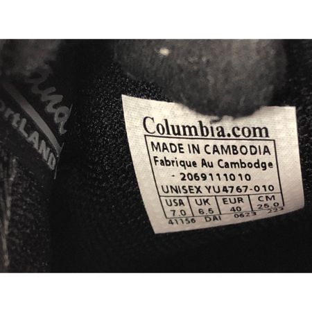  Columbia コロンビア メンズスニーカー サップランド ツーロウ YU4767-010 ブラック SIZE 25cm