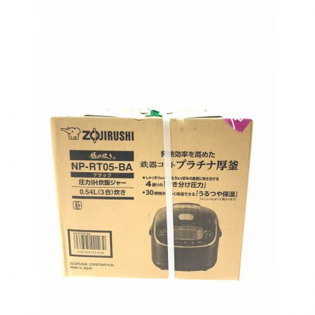  ZOJIRUSHI CORPORATION 象印 キッチン家電 圧力IH炊飯ジャー 極め炊き 3号炊き  NP-RT05-BA ブラック