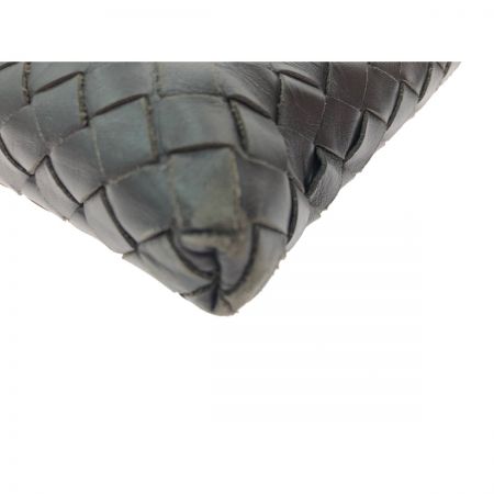  BOTTEGA VENETA ボッテガヴェネタ ユニセックス ショルダーバッグ イントレチャート 編込み ブラウン