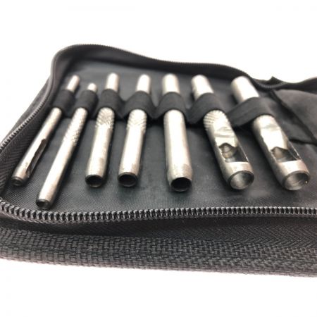   レザークラフト 道具 穴あけ ポンチ 3mm-16mm 12本＋打刻ポンチ アルファベット/数字 セット 打刻印