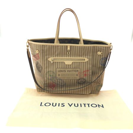  LOUIS VUITTON ルイヴィトン ハンド ショルダー バッグリバーシブル ネヴァーフル・インサイドアウト GM M11948 ブラウン×ベージュ