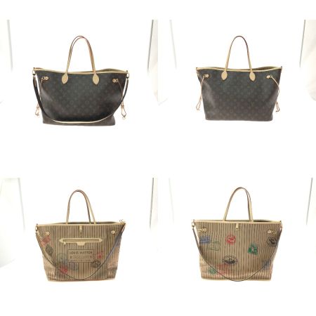  LOUIS VUITTON ルイヴィトン ハンド ショルダー バッグリバーシブル ネヴァーフル・インサイドアウト GM M11948 ブラウン×ベージュ