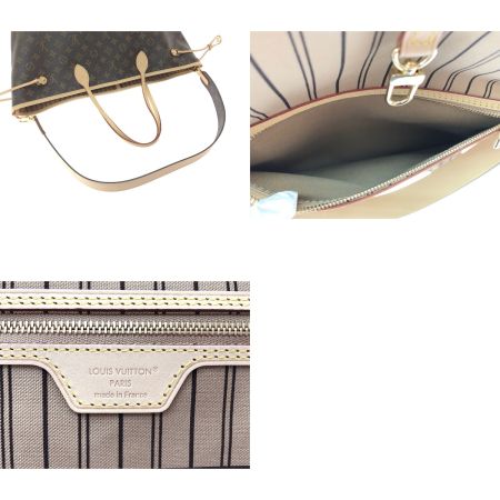  LOUIS VUITTON ルイヴィトン ハンド ショルダー バッグリバーシブル ネヴァーフル・インサイドアウト GM M11948 ブラウン×ベージュ