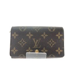 ▼▼ LOUIS VUITTON ルイヴィトン レディース 二つ折り財布 モノグラム ポルト モネ・ビエ トレゾール M61730 ブラウン Bランク
