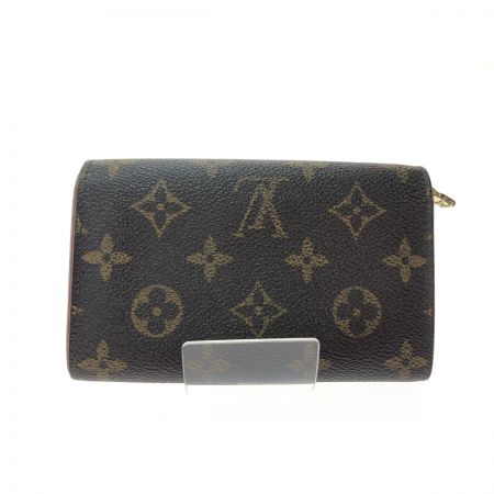  LOUIS VUITTON ルイヴィトン レディース 二つ折り財布 モノグラム ポルト モネ・ビエ トレゾール M61730 ブラウン