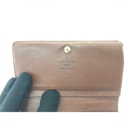  LOUIS VUITTON ルイヴィトン レディース 二つ折り財布 モノグラム ポルト モネ・ビエ トレゾール M61730 ブラウン