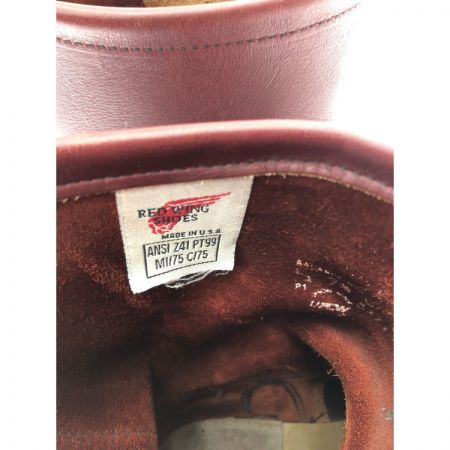  RED WING レッドウィング メンズブーツ エンジニアブーツ ワークブーツ 25.5cm ANSI Z41 PT99/40367 ブラウン