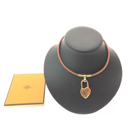  HERMES エルメス レディース ヴィヴィリデ ファンタジー ハートカデナ チョーカー ネックレス ゴールド