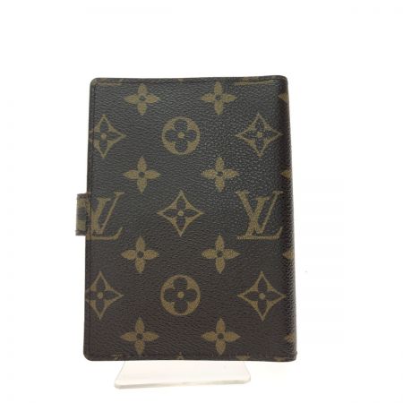  LOUIS VUITTON ルイヴィトン ユニセックス 手帳カバー 6穴式システム手帳 モノグラム アジェンダPM R20005 ブラウン