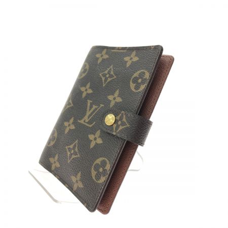  LOUIS VUITTON ルイヴィトン ユニセックス 手帳カバー 6穴式システム手帳 モノグラム アジェンダPM R20005 ブラウン