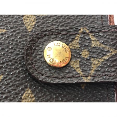  LOUIS VUITTON ルイヴィトン ユニセックス 手帳カバー 6穴式システム手帳 モノグラム アジェンダPM R20005 ブラウン