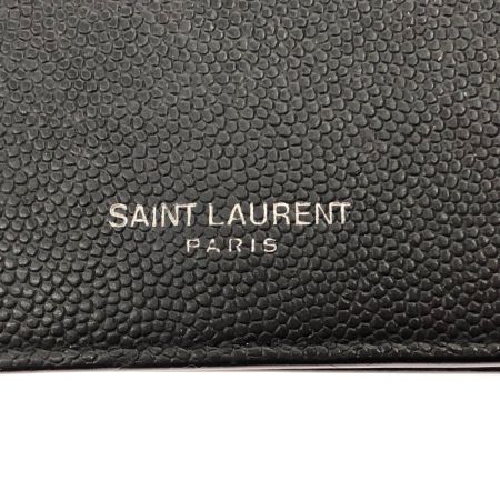 SAINT LAURENT(Yves Saint Laurent) ユニセックス 名刺入れ カードケース クラシック カーフレザー ブラック