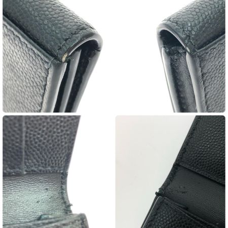  SAINT LAURENT(Yves Saint Laurent) ユニセックス 名刺入れ カードケース クラシック カーフレザー ブラック