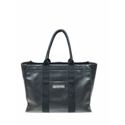 ▼▼ BALENCIAGA バレンシアガ ユニセックス ハードウェアトートバッグ カーフスキン ストラップ欠品 671400 ブラック Cランク