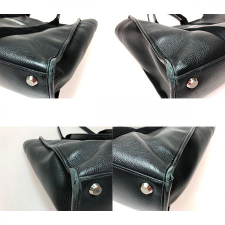  BALENCIAGA バレンシアガ ユニセックス ハードウェアトートバッグ カーフスキン ストラップ欠品 671400 ブラック