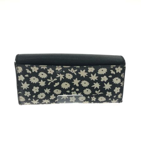  COACH コーチ レディース 長財布 L字ファスナー スリムエンベロープウォレット フローラルプリント F57593 ブラック