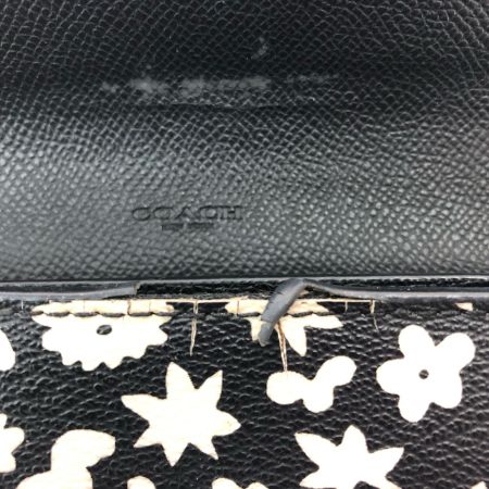  COACH コーチ レディース 長財布 L字ファスナー スリムエンベロープウォレット フローラルプリント F57593 ブラック