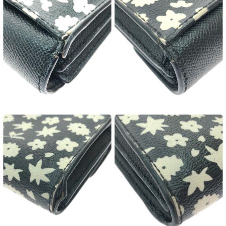  COACH コーチ レディース 長財布 L字ファスナー スリムエンベロープウォレット フローラルプリント F57593 ブラック