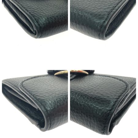  COACH コーチ レディース 二つ折り財布 クリオ ウォレット オールレザー C6896 ブラック