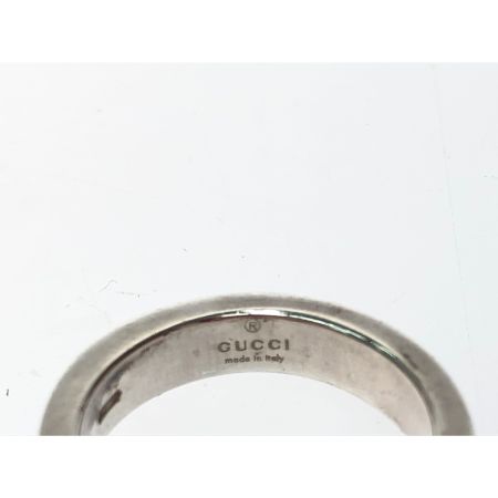  GUCCI グッチ レディース シルバーリング インターロッキング ラブリーハート 10-11号