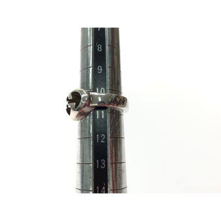  GUCCI グッチ レディース シルバーリング インターロッキング ラブリーハート 10-11号