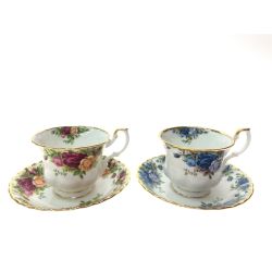 ▼▼ ROYAL ALBERT カップ&ソーサー オールドカントリーローズ ムーンライトローズ 2客セット Bランク