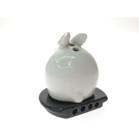  香老舗 松榮堂 香炉 麗 Urara 森のこえ うさぎ 陶器 コーン型/スティック/渦巻対応