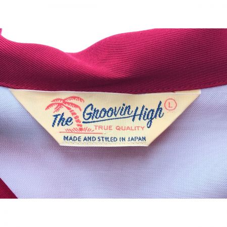  Groovin high メンズ衣料 オープンカラーシャツ SIZE L レッド