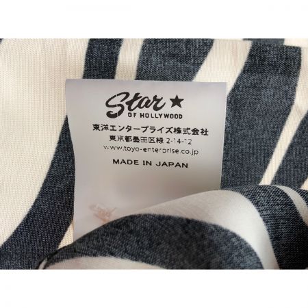  Star of HOLLYWOOD メンズ衣料 オープンカラーシャツ SIZE L ゼブラ ホワイト