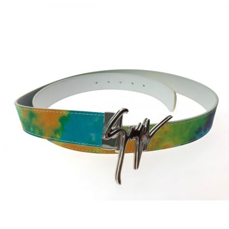  giuseppe zanotti ユニセックス シグネチャーバックル スクリプトロゴベルト マルチカラー