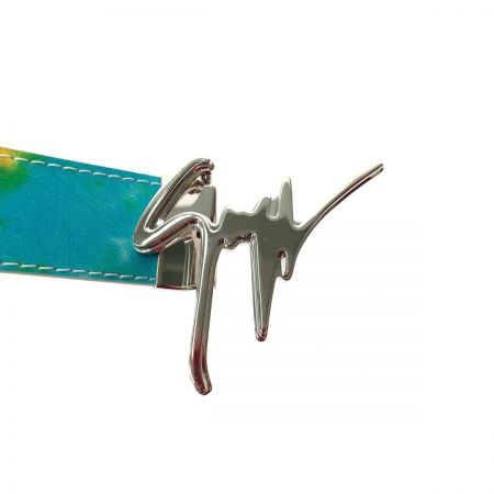  giuseppe zanotti ユニセックス シグネチャーバックル スクリプトロゴベルト マルチカラー