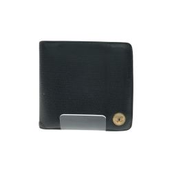 ▼▼ CHANEL シャネル メンズ 二つ折り財布 ココマーク ギャランティ付 ブラック Cランク