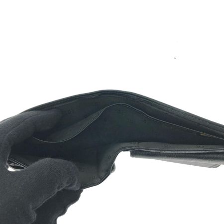  CHANEL シャネル メンズ 二つ折り財布 ココマーク ギャランティ付 ブラック