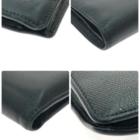  CHANEL シャネル メンズ 二つ折り財布 ココマーク ギャランティ付 ブラック