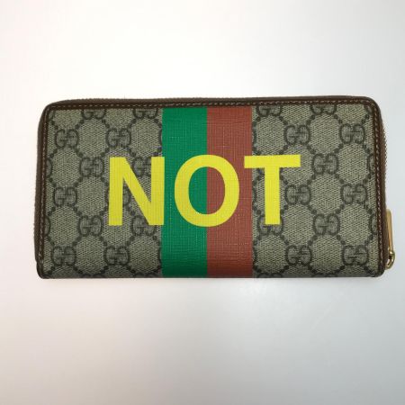  GUCCI グッチ  財布 長財布 GG FAKE NOT 203887 636169