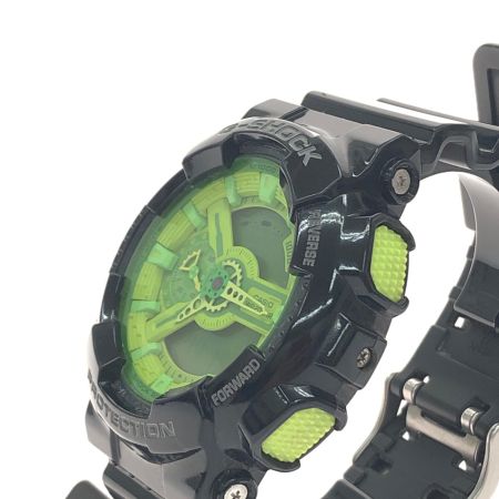  CASIO カシオ メンズ腕時計 クオーツ デジアナウォッチ G-SHOCK クレイジーカラーズ GA-110B ブラック/グリーン