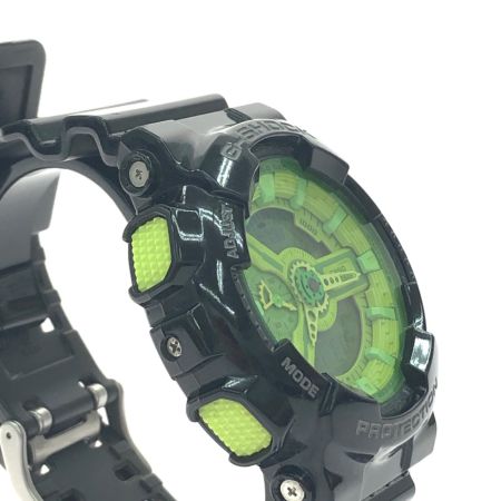  CASIO カシオ メンズ腕時計 クオーツ デジアナウォッチ G-SHOCK クレイジーカラーズ GA-110B ブラック/グリーン