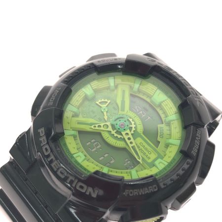  CASIO カシオ メンズ腕時計 クオーツ デジアナウォッチ G-SHOCK クレイジーカラーズ GA-110B ブラック/グリーン