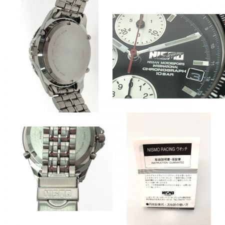  nismo レア メンズ腕時計 クロノグラフ クオーツ ニッサン YM55A