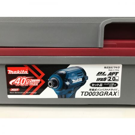  MAKITA マキタ 電動工具 インパクトドライバ 40v 32217 TD003GRAX