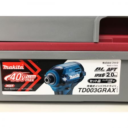  MAKITA マキタ 電動工具 インパクトドライバ 40v 32218 TD003GRAX